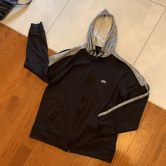 Rawlings Mens full zip hoodie with draw string - size SM - Picture 6 of 6